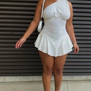 One shoulder mini dress